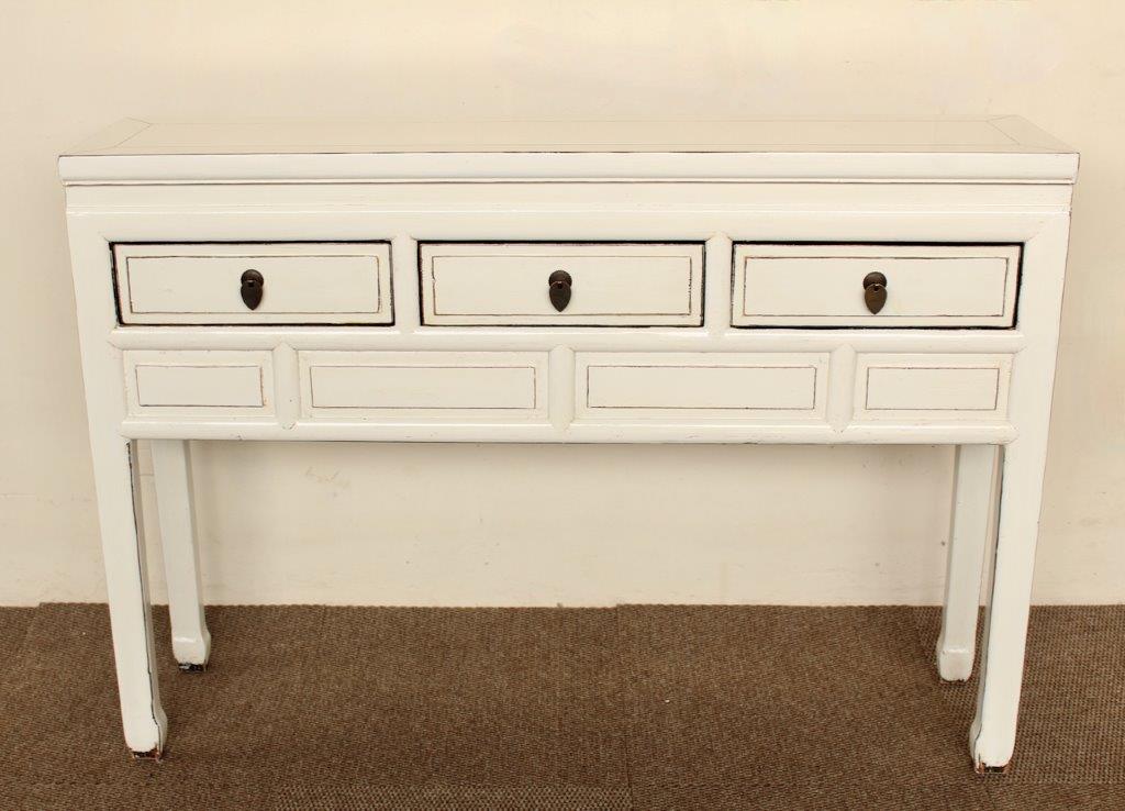 White 3 Drawer Server